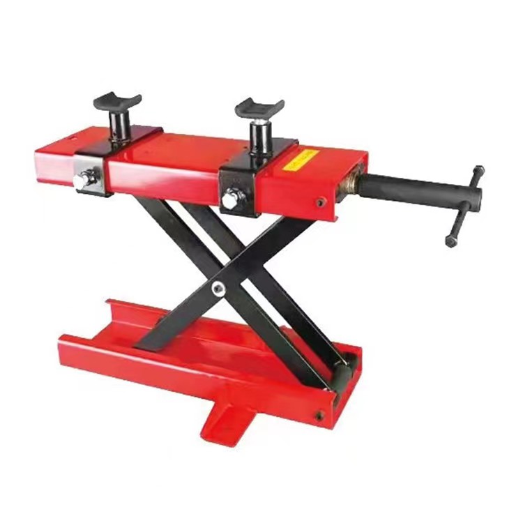 Motorcycle ATV Scissor Lift Jack Crank Hoist Stand with Saddle 1300 lbs ...