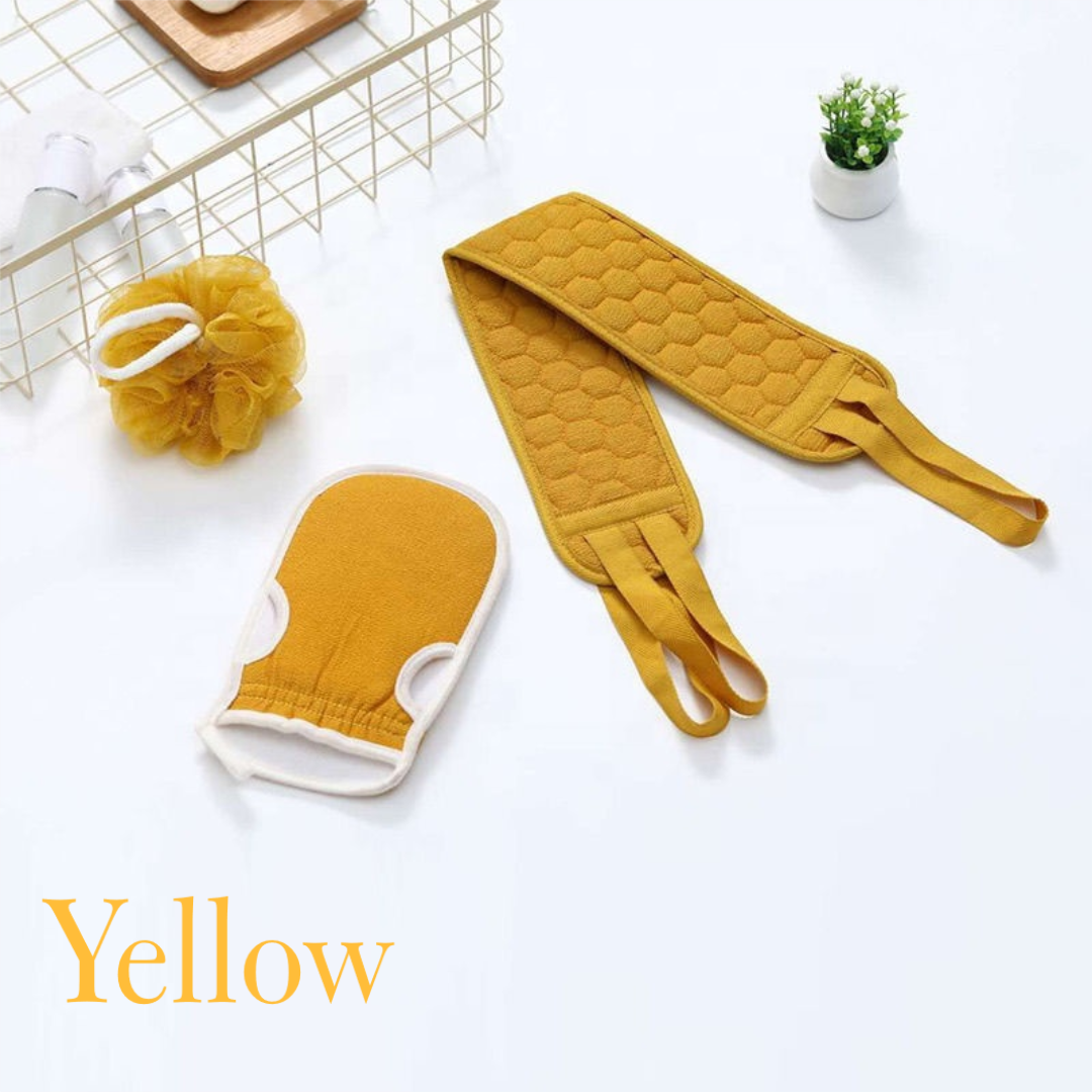 Body Scrub Sponge Set Back Scrubber / Exfoliating Gloves / Bath Sponge
