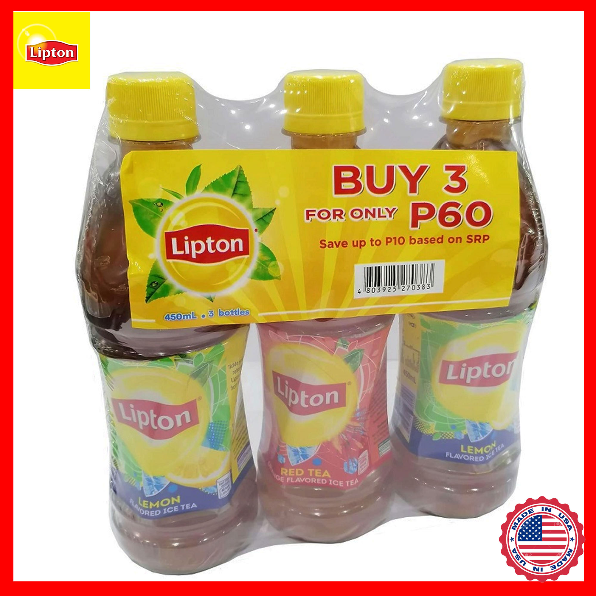 Lipton Iced Tea Trio Pack 450mLLipton Iced Tea Trio Pack Lipton