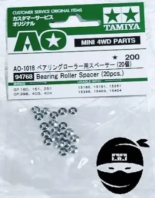 Tamiya 94768 Bearing Roller Spacer 20pcs
