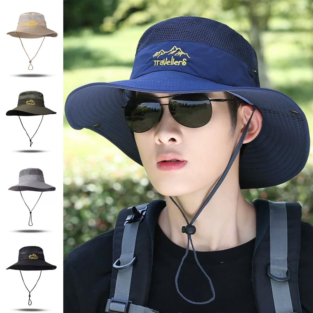 Travellero Summer Hat Outdoor Hats Unisex Fishing Hat Sun Hat For Men And  Women#005