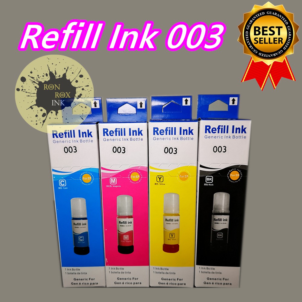 Ink Refill 003 ink for Epson L3110 L3116 L3150 L4150 L5190 L6160 Series