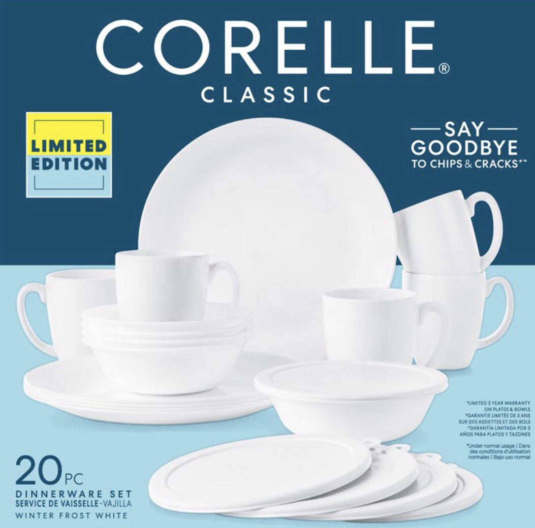 Corelle Winter Frost White 20 Piece Dinnerware Set Lazada Ph