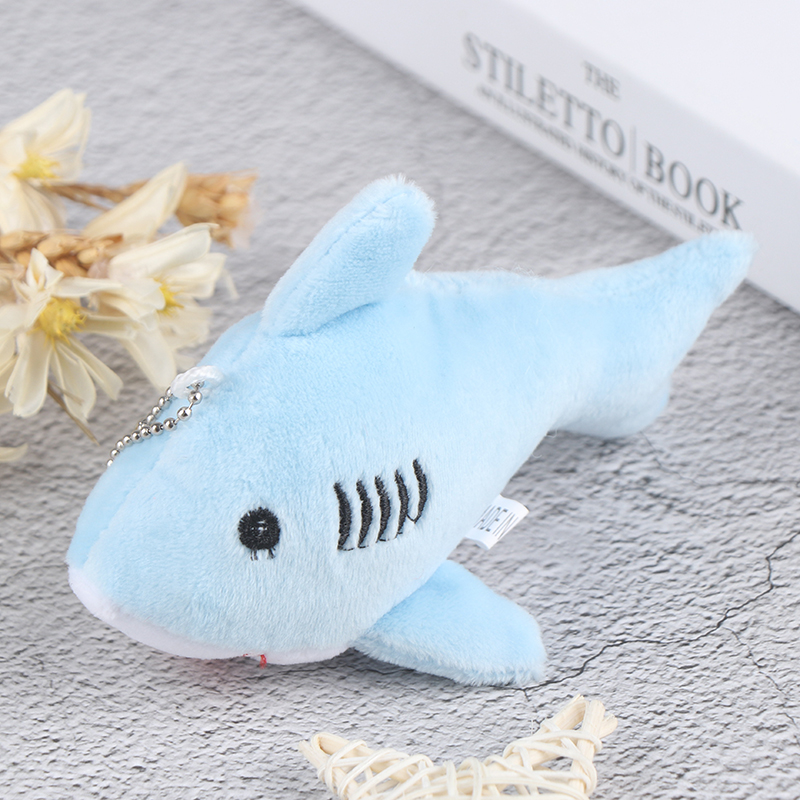 Baito 12CM key chain gift shark plush stuffed toy doll mini pendant plush toys