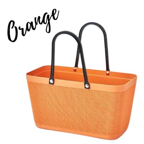 Plastic Hand Basket Portable Shopping Bag Multifunctional Storage