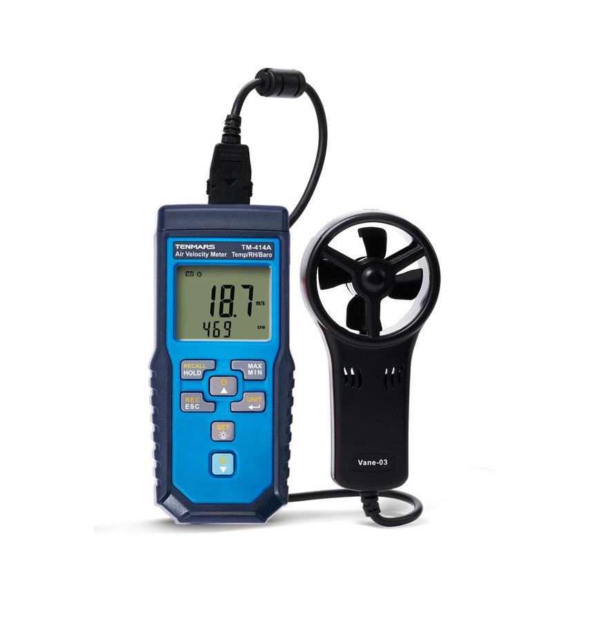 Anemometer, Vane Anemometer, ThermoAnemometer, Air Velocity Meter