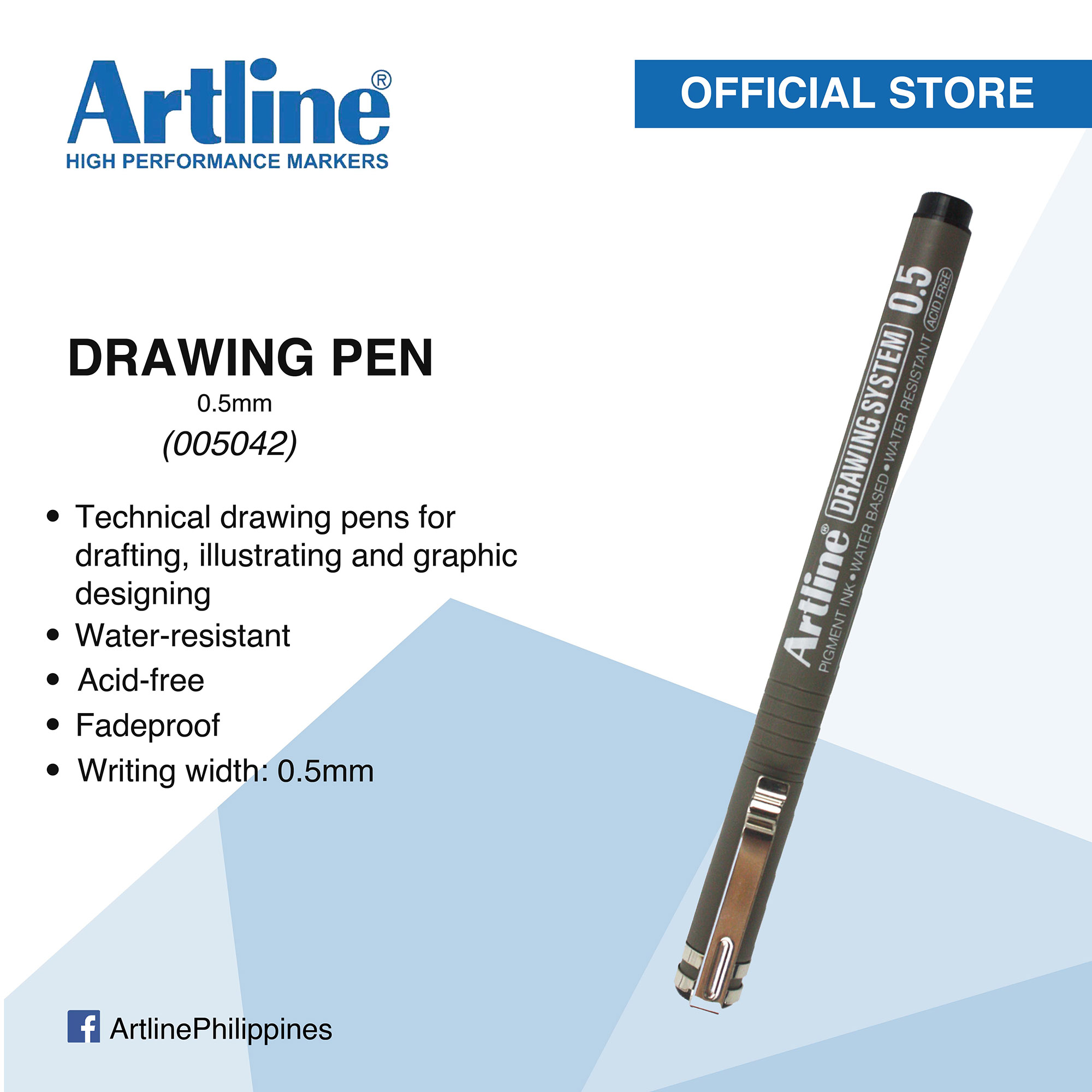 Artline EK231 Drawing System Pen 0.1 - Black