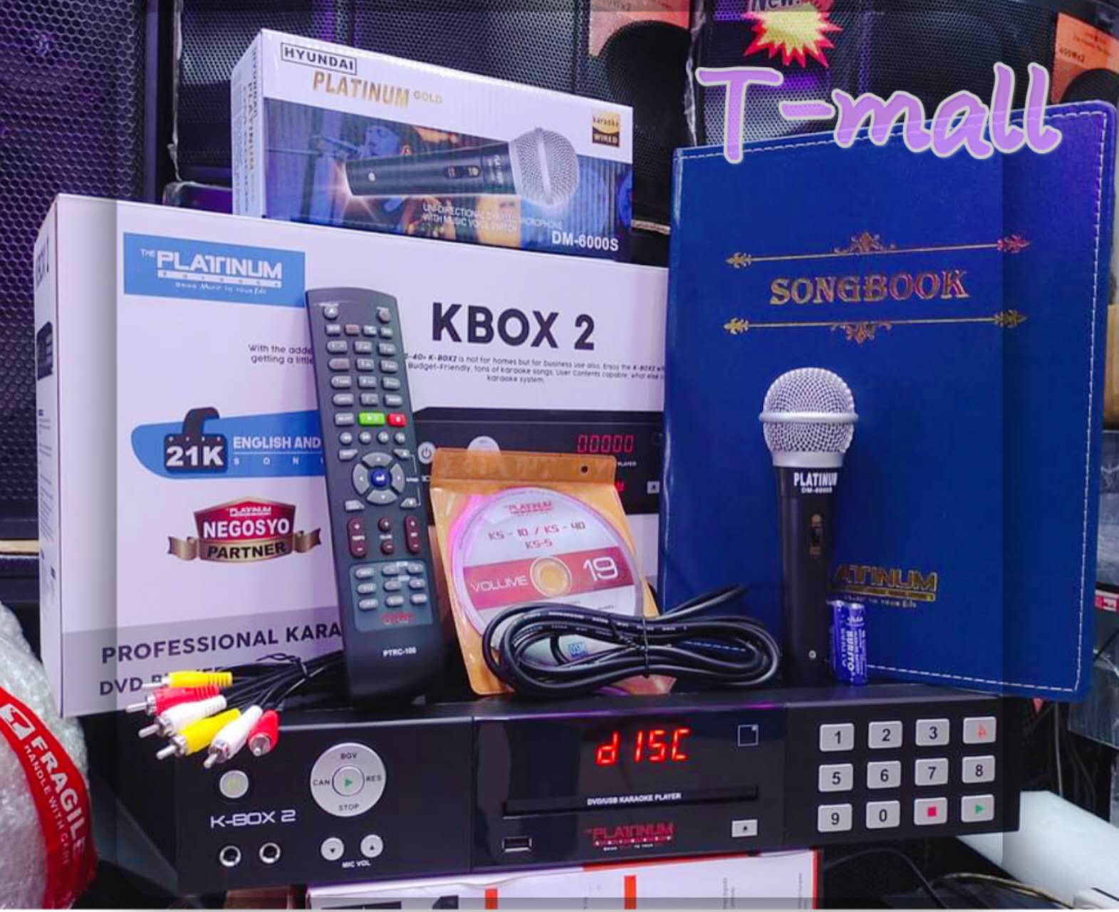 Platinum Karaoke K BOX 2 Player / 20,000++ songs with Free Wired Microphone(DM6000)[TESTED