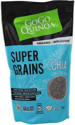Gogo Quinoa Organic Chia Seeds Non-GMO Gluten-Free, 1kg