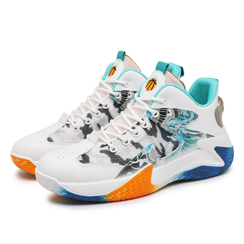 Fashion High Wedge Spike High Cut Basketball Sneaker Shoes For Man