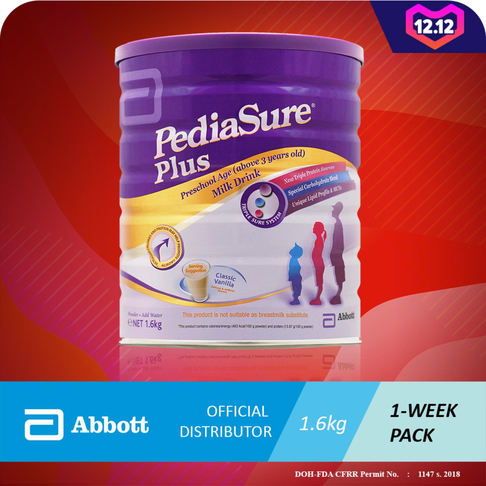 Abbott PediaSure Plus 1.6kg For Kids Above 3 Years Old