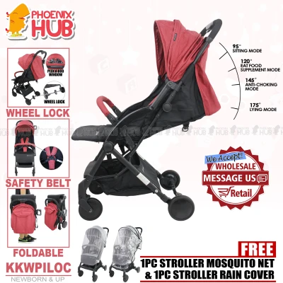Phoenix Hub KKWPILOC Baby Stroller Pushchair Stroller Pram Baby Trolley Reclining Stroller Multi Function Baby Travel System