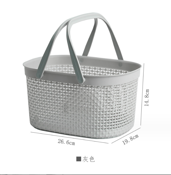 Portable Bath Basket Portable Bathroom Storage Caddy Organizer Bin ...