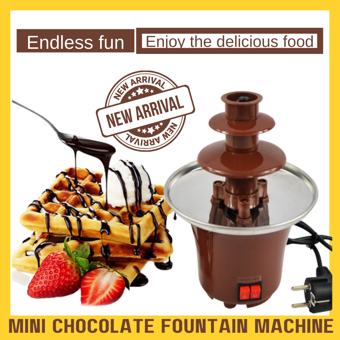 BEST QUALITY Mini Chocolate Fountain Three Layers Child Chocolate Melt