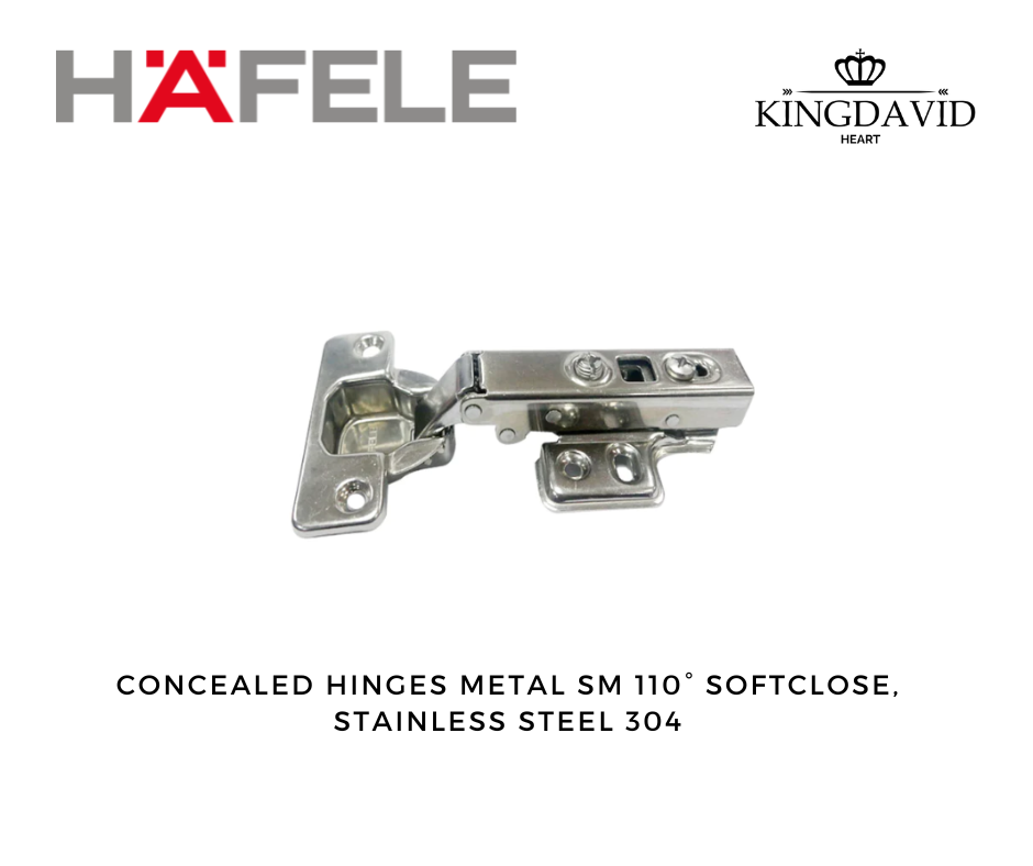 Hafele Concealed Hinges Metalla SM 110° SoftClose, Stainless steel 304