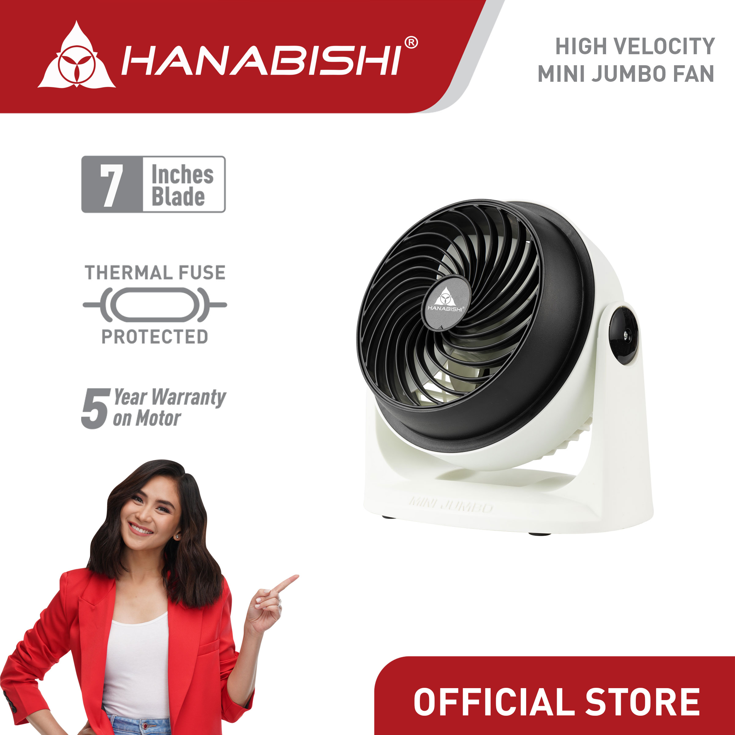 Hanabishi High Velocity Mini Jumbo Fan Lazada PH