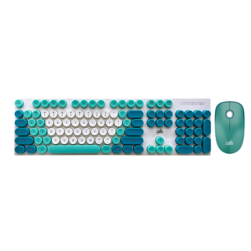 Zeus K-100 ( SteamPunk ) Retro Round Keycaps 104 Keys Keyboard For 