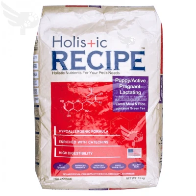Holistic Recipe Puppy / Active Pregnant-Lactating 15KG - Dry Dog Food - 15 KG - Lamb Meal and Rice Flavor - Dog Food Philippines - Lamb Meal & Rice Flavor - petpoultryph
