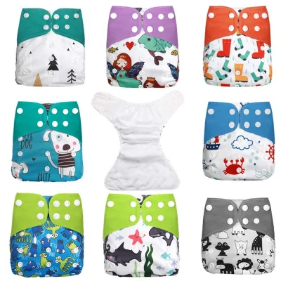 Adjustable Baby Diapers Washable Diaper Deodorization Nappy Fast Dry Nappies