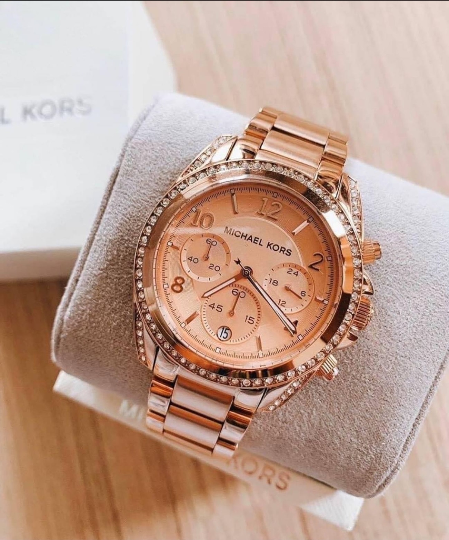 Michael Kors Womens Chronograph Blair GoldTone Stainless Steel Bracelet  Watch 39mm  Macys