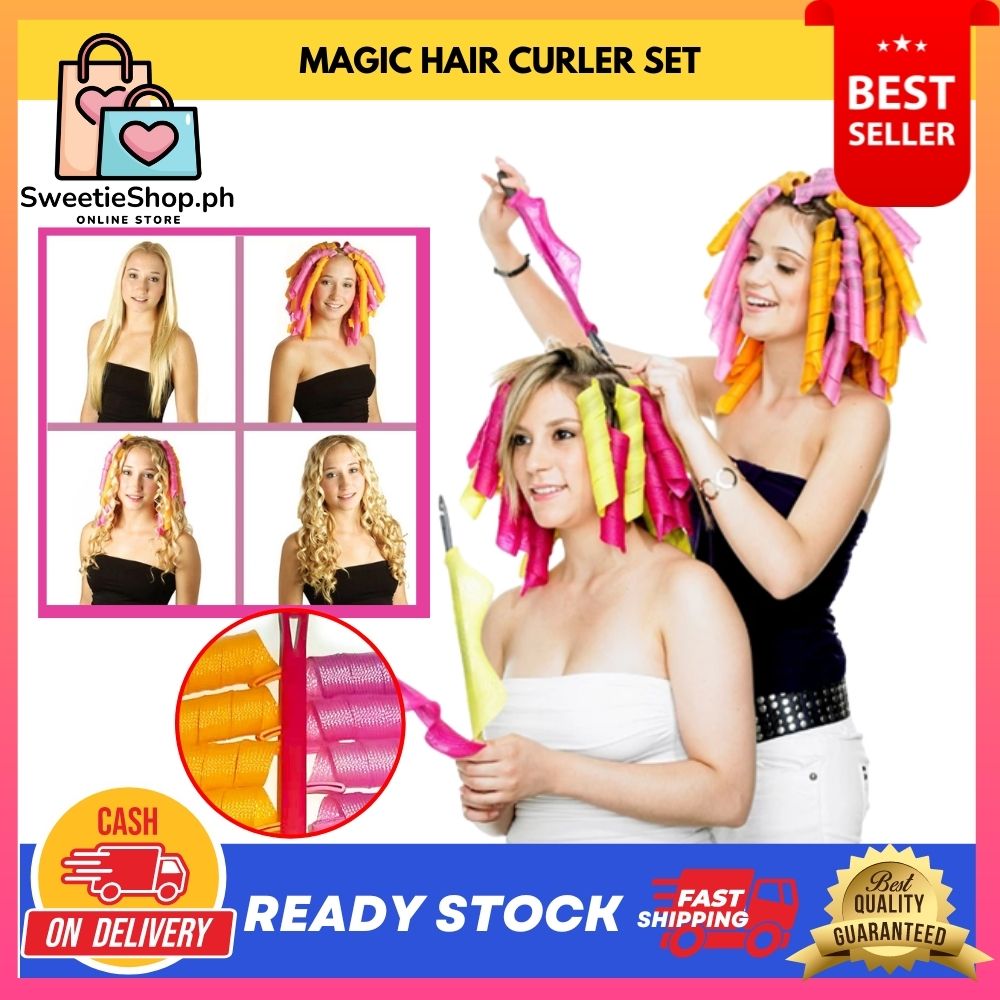 Sweetie Shop Magic Hair Curler Set Spiral Round Curls Hair Curler Magic Hair  Rollers DIY Hair Rollers Snail Shape Not Waveform Soft Hair Curler | Lazada  PH