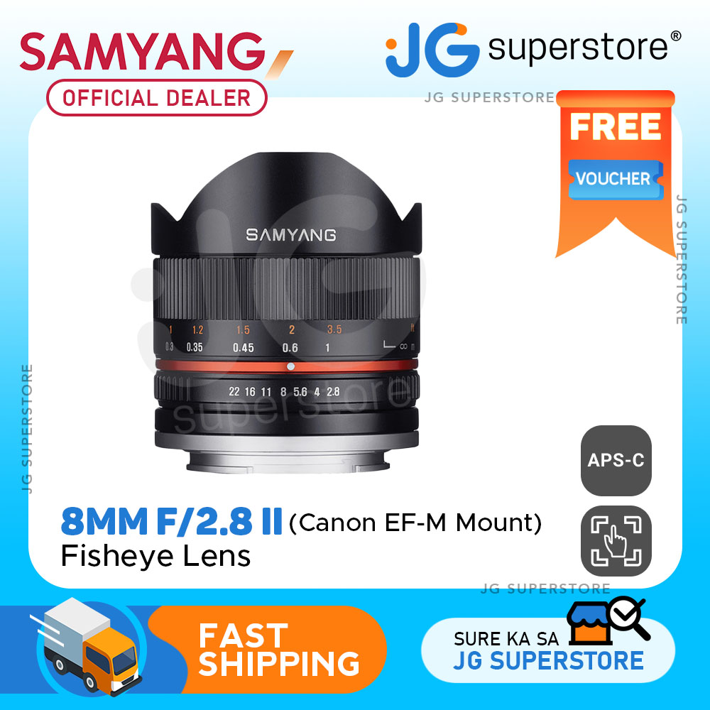 Samyang 8mm Fisheye II Manual Focus Wide Angle APS-C Lens
