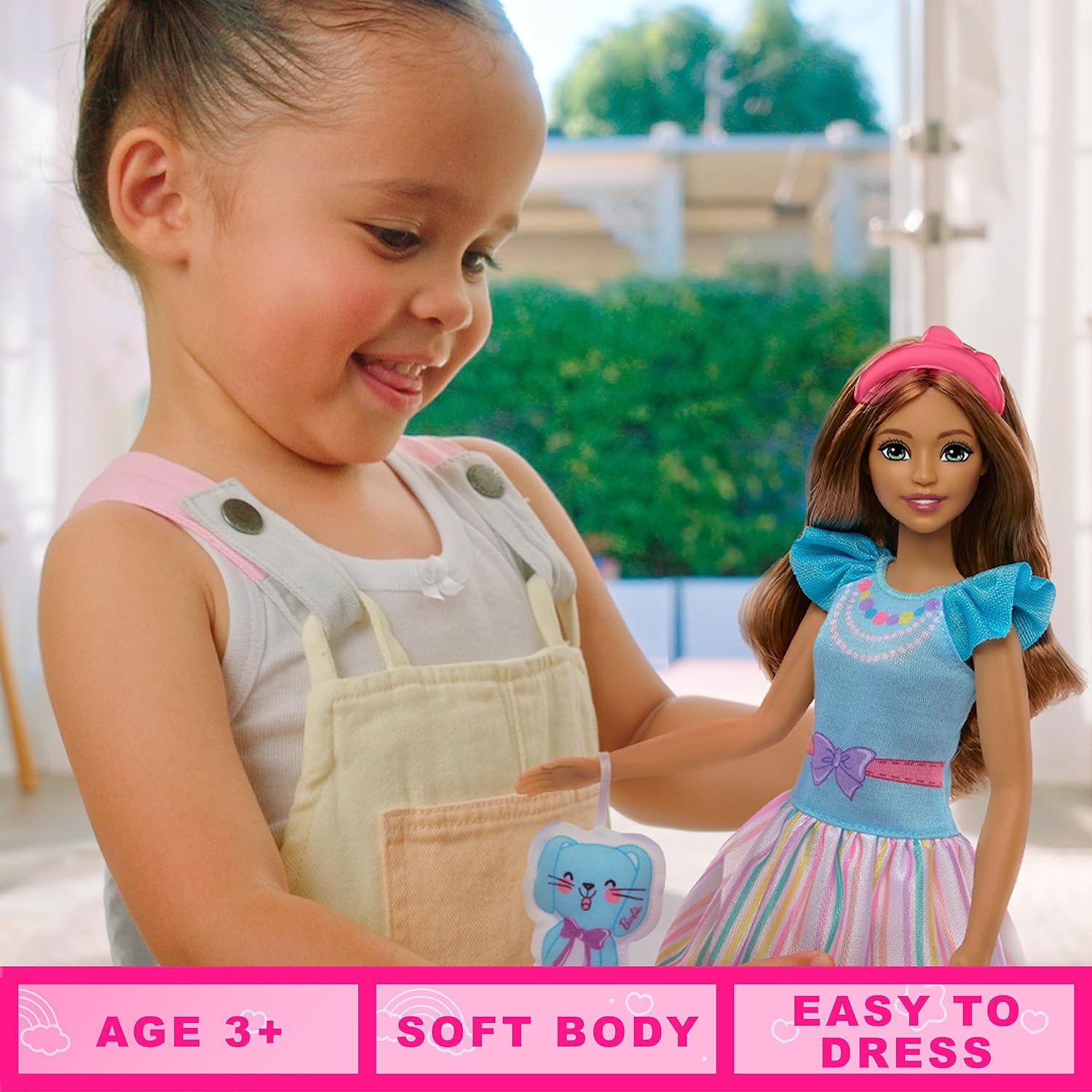 My First Barbie Doll For Preschoolers with Soft Posable