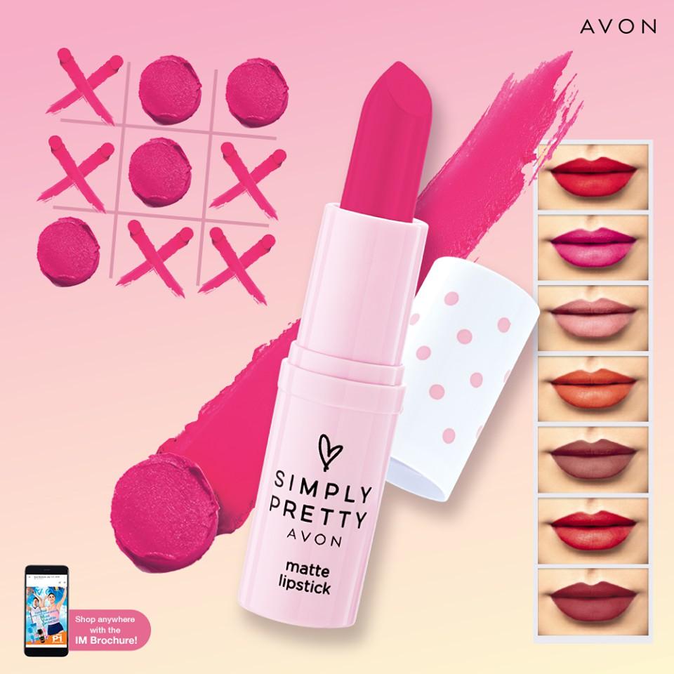 simply pretty avon lipstick