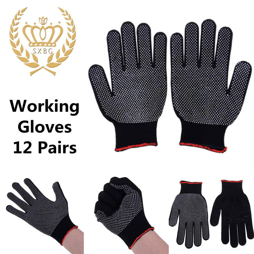 1 Pair nylon non-slip dispensing gloves skid resistancef safty working glovBP 