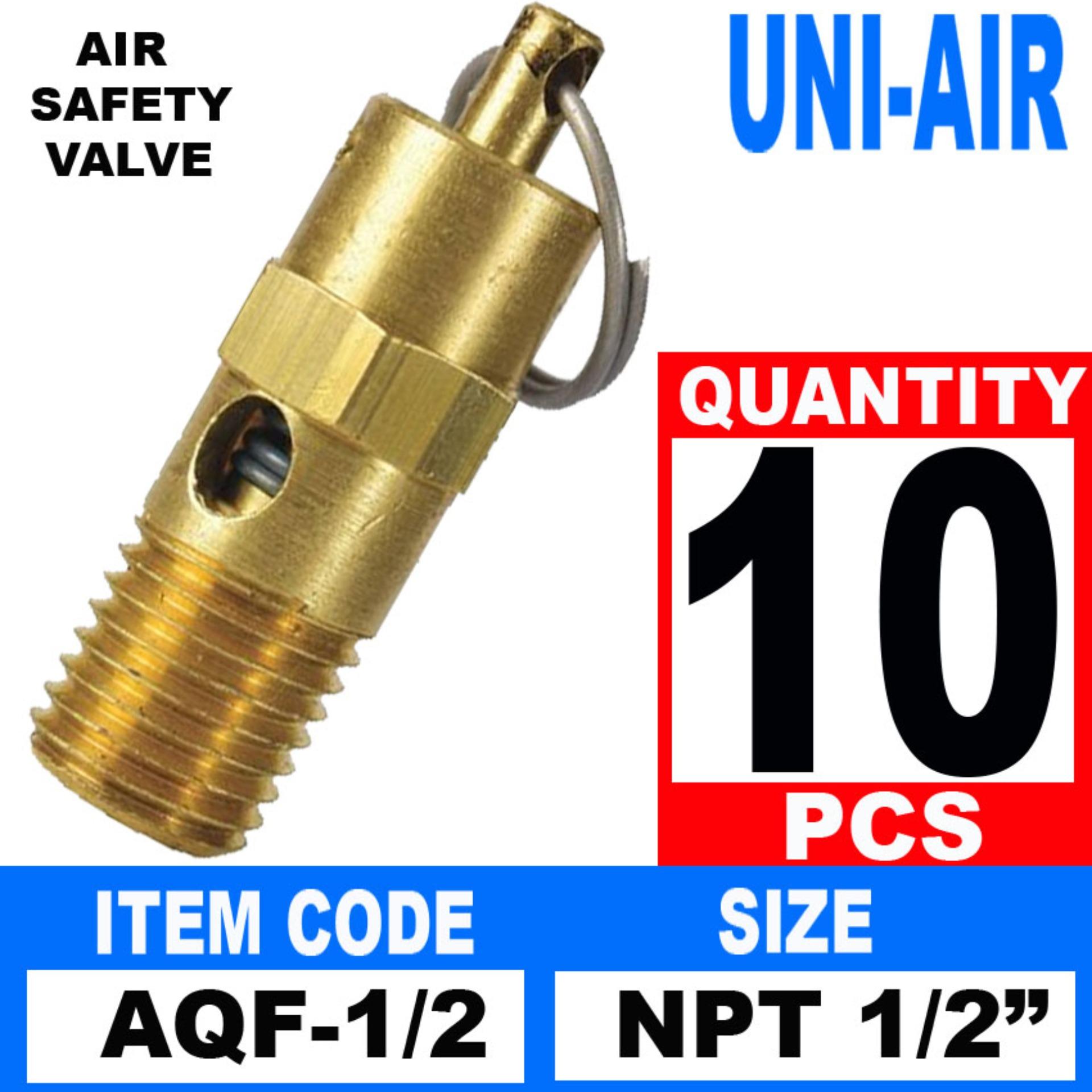 10 pcs UniAir Pneumatic 1/2 INCH Air Safety Valve / Relief Valve 75