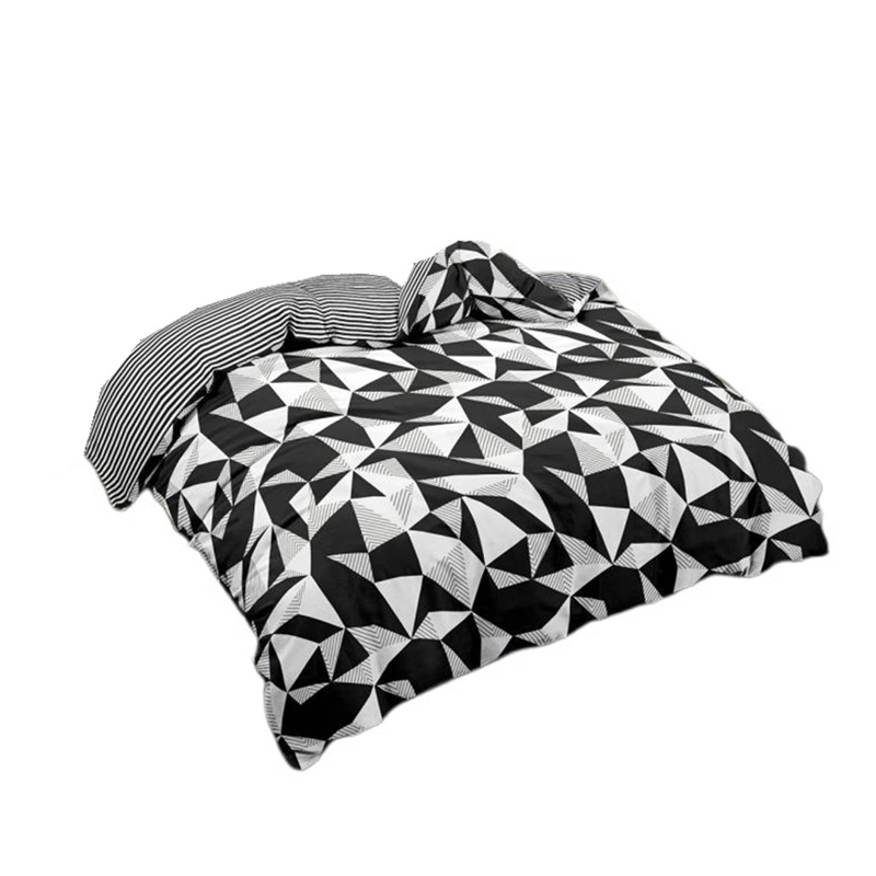 Angbon Duvet Cover Black White Quilt Cover With Zipper 1 Piece Lazada PH