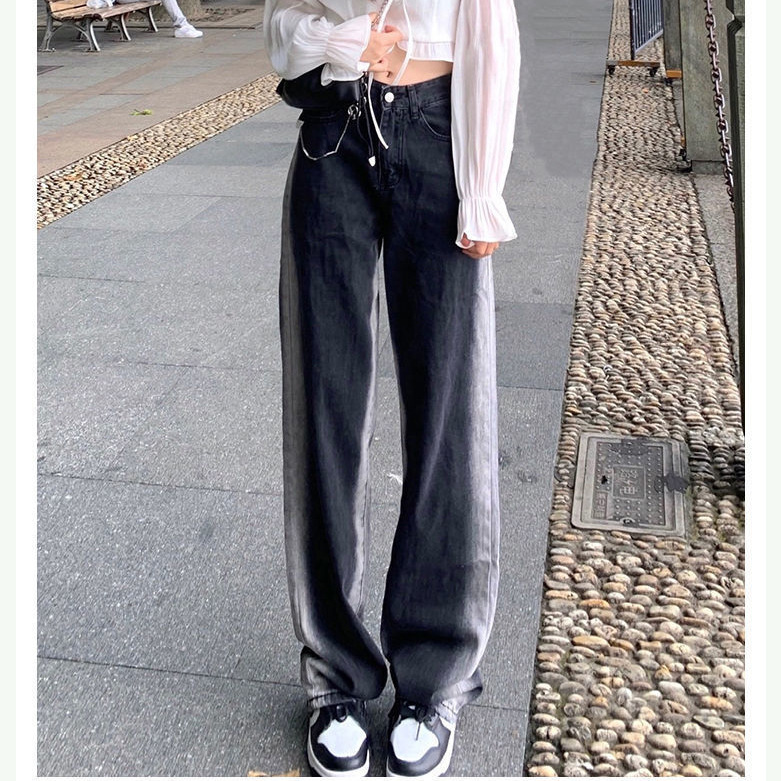 BG World Gradient striped jeans women's spring and autumn new trousers ...