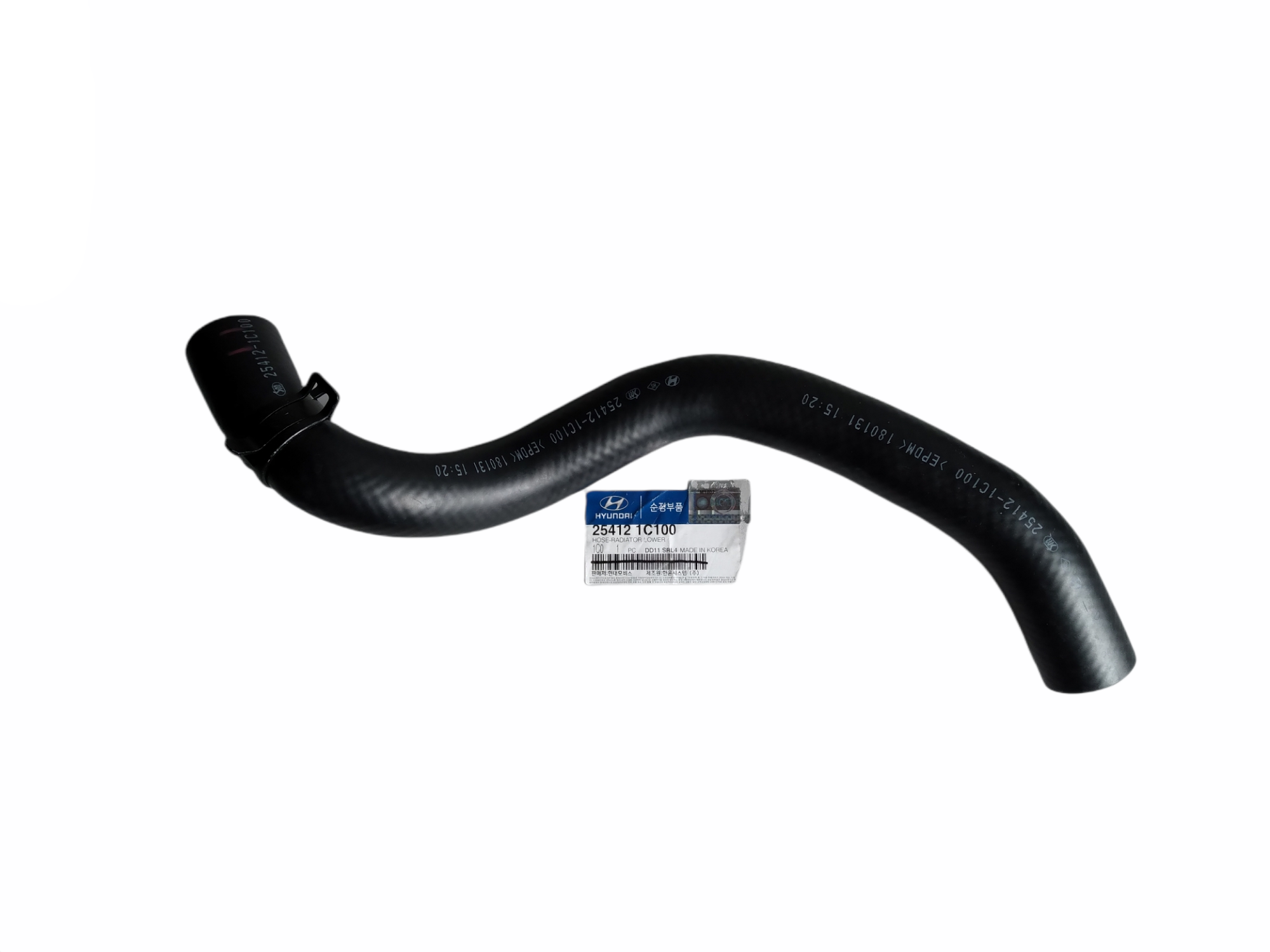 [ORIGINAL] 254121C100=254121C200 RADIATOR HOSE LOWER HYUNDAI GETZ 2002