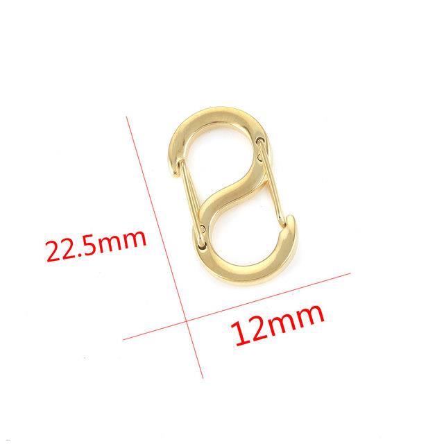 4pcs S Type Clasps Hooks For Necklace End Connectors DIY Jewelry Making  Stainless Steel Buckle Snap