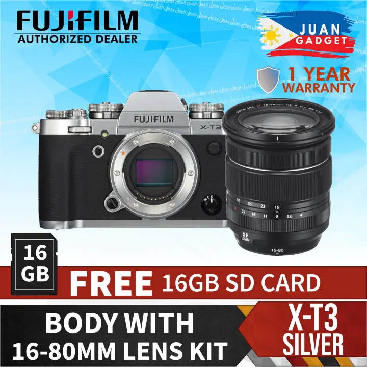 Fujifilm X T3 Mirrorless Digital Camera With Xf16 80mm Lens Kit Silver Lazada Ph