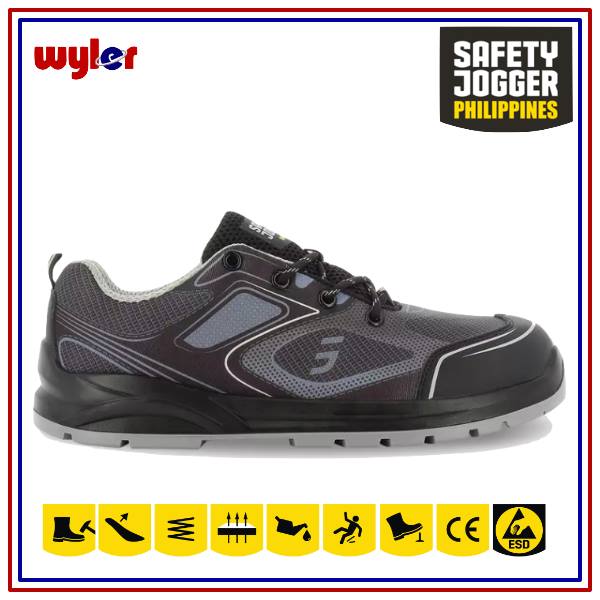 Safety Jogger Cador ESD S1P Gray Stylish Modern Colourful Working Sporty Shoes Steel Toecap Shoe