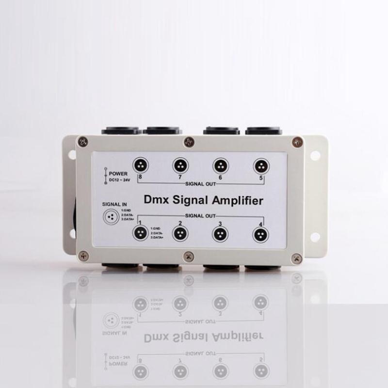 Katigan Dc12-24V 8 Channel Output DMX Dmx512 Led Controller Signal Amplifier Splitter Distributor for Home Equipments 