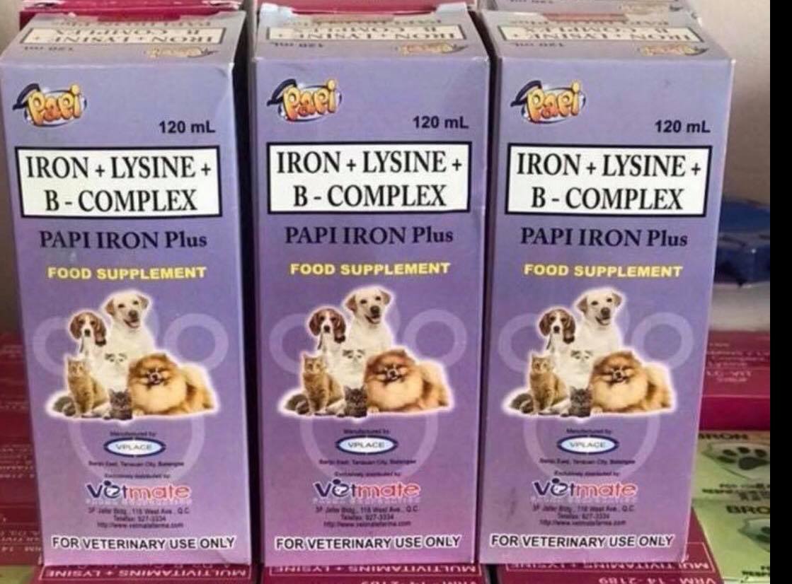 Papi Iron Plus B-Complex Supplement for Dogs & Cats 120ml | Lazada PH