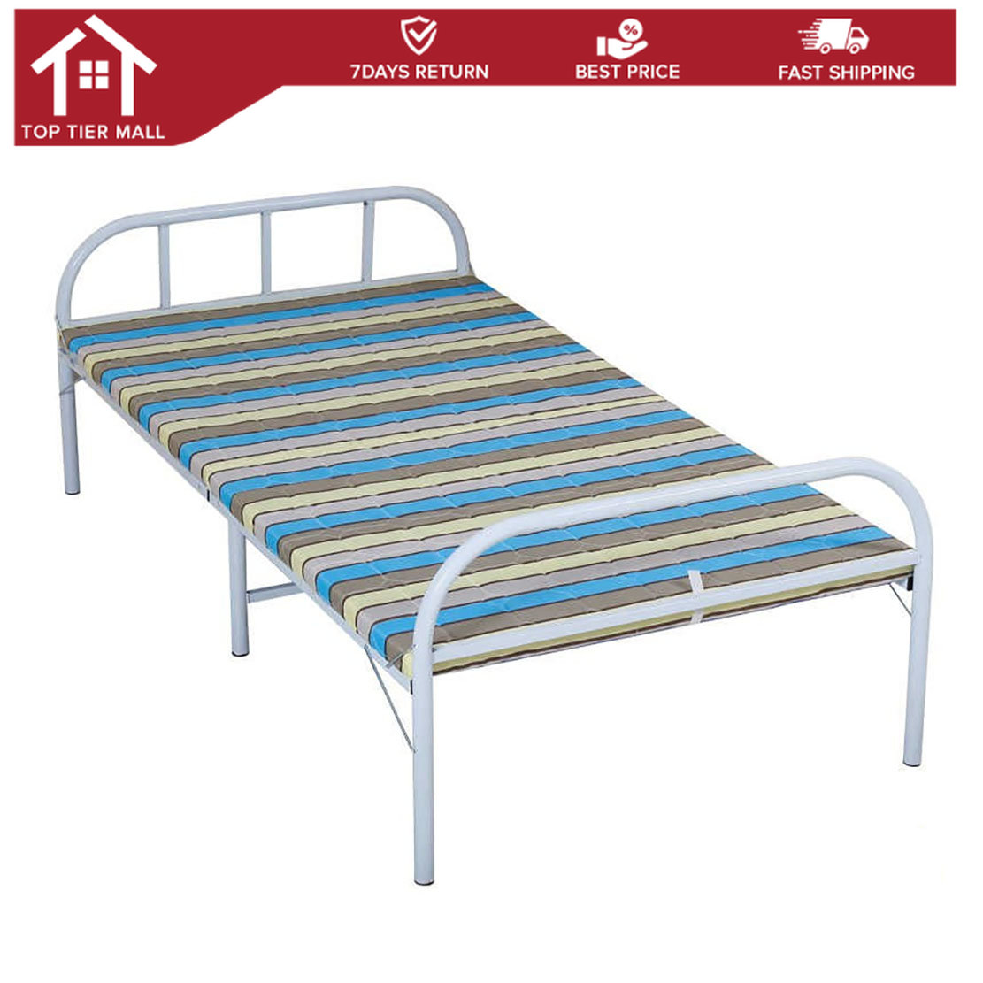 Top Tier Foldable Bed Save Space For Dormitory Rooms Folding Bed
