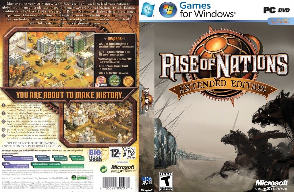 Rise of Nations extended edition in windows 10 