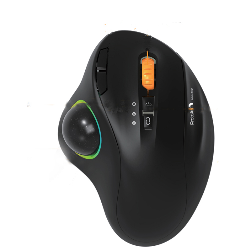 Jelly Comb Bluetooth Trackball Mouse ชาร์จใหม่ได้2.4G USB Wireless