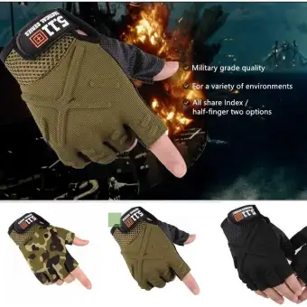 5 finger half gloves