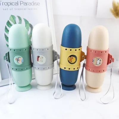 E. Portable Cute Toootbrush Cup Submarine Design Toothbrushing Set Box Toothpaste Toothbrush Tooth Cup Case