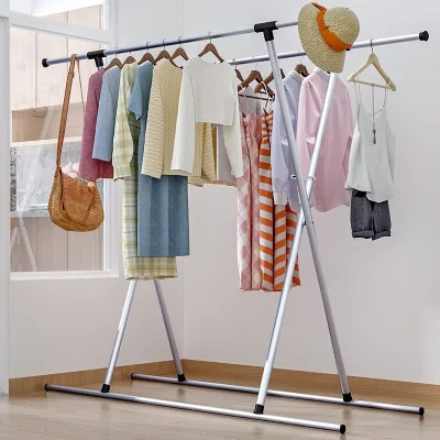 Foldable Clothes Rack And Heavy Duty Adjustable Stainless Drying Rack