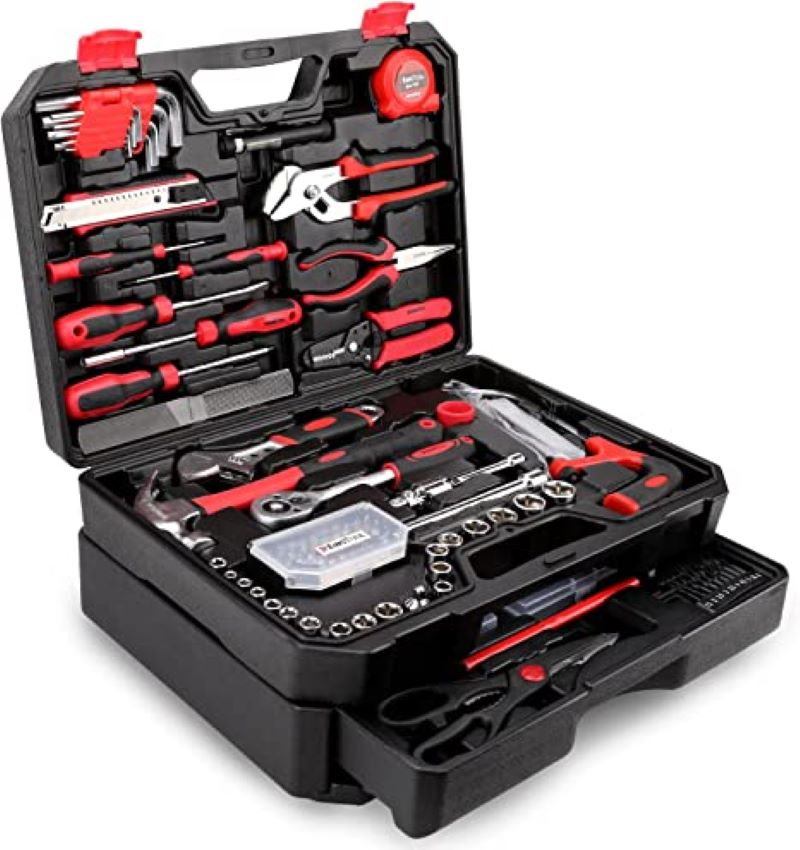 Tool Kit For Home General Household Hand Tool Set With Solid Carrying