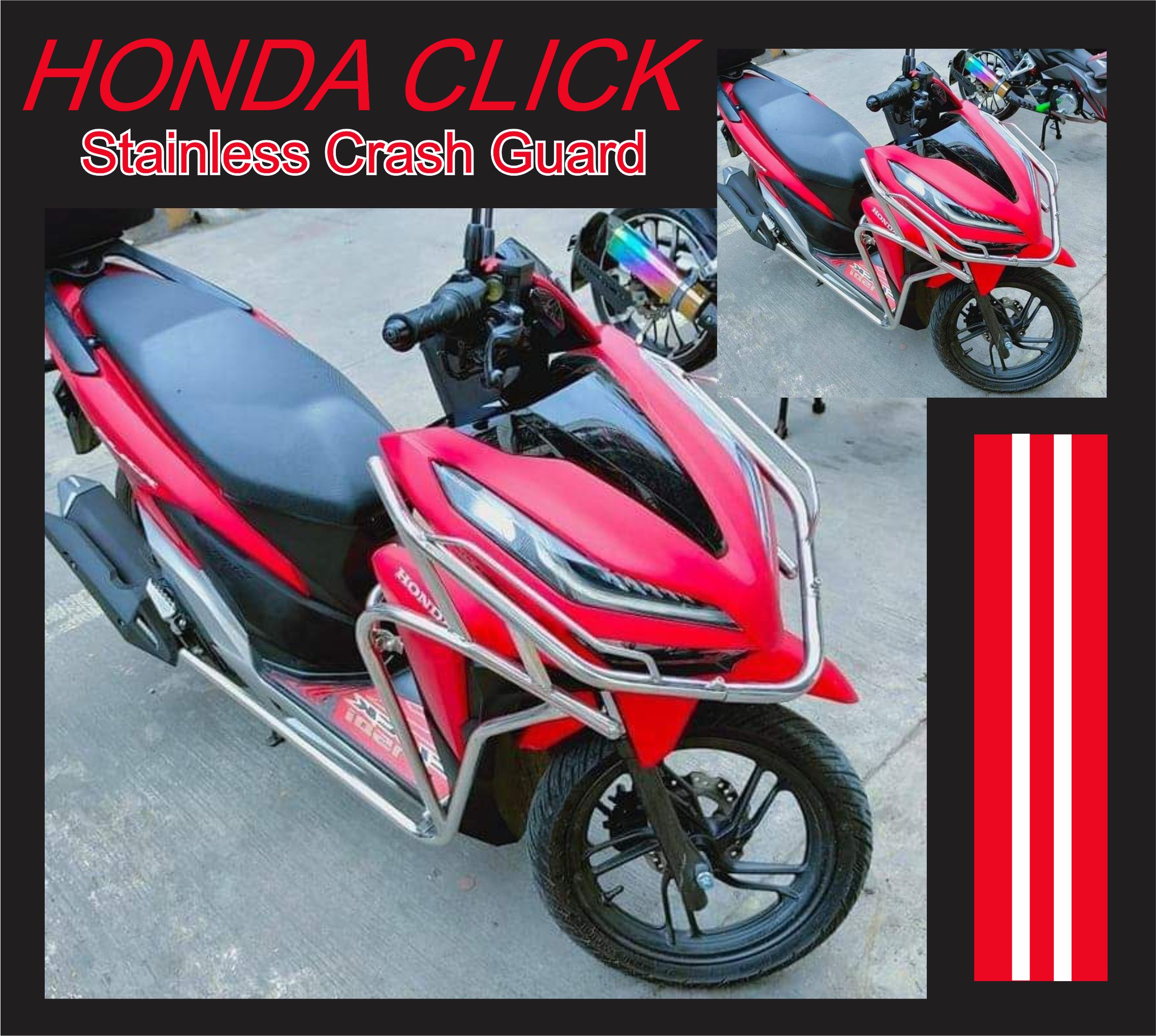 Honda Click Crash Guard Stainless Lazada Ph