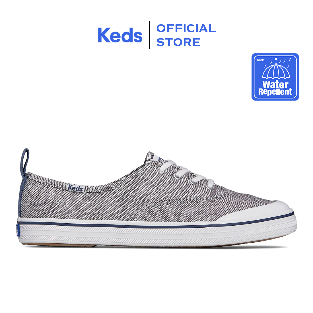 Women's Champion Toe Cap Splash Twill Sneaker Grey/Navy (WF67887