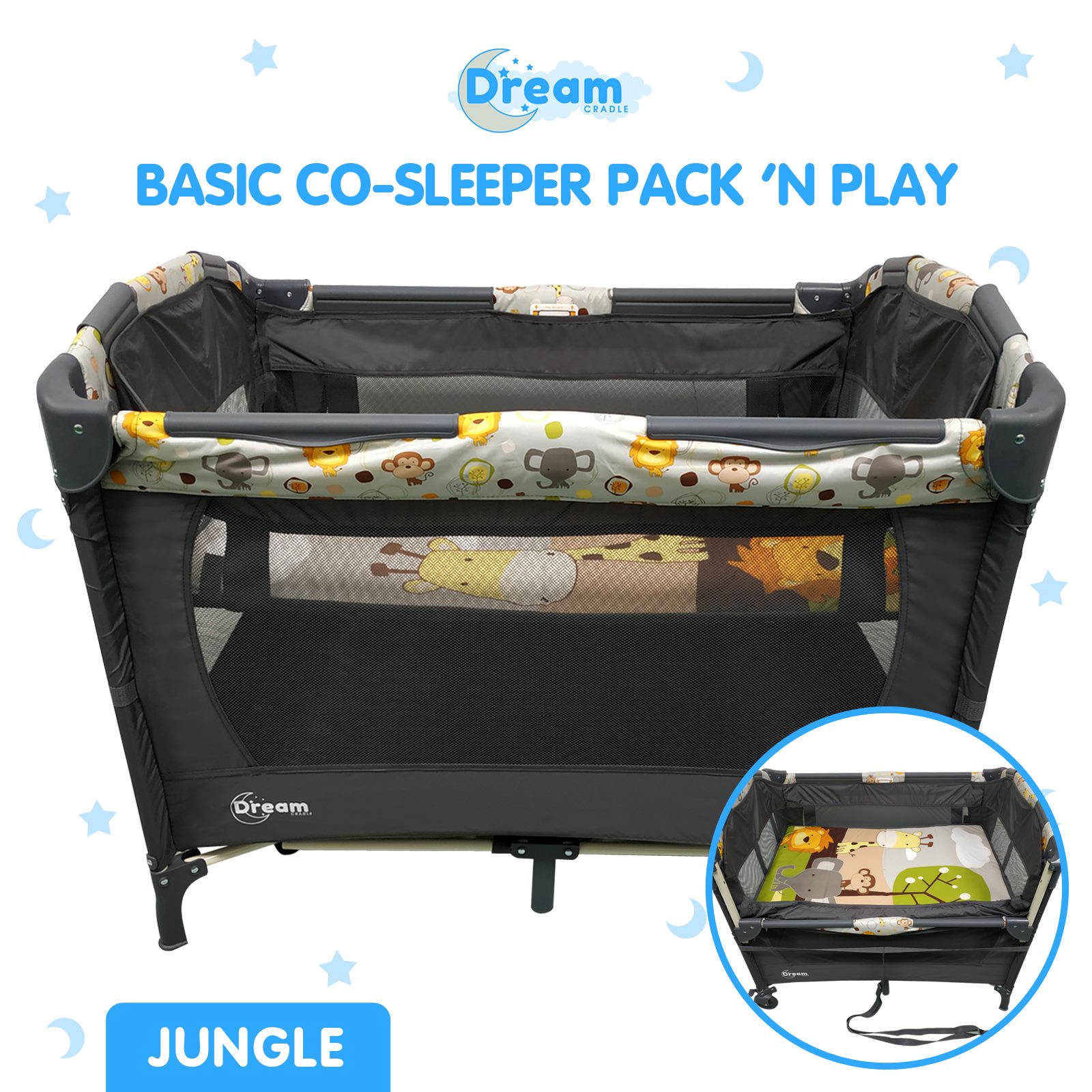 Pack n store play co sleeper