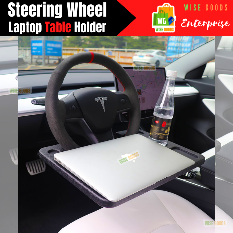 Wise Goods Steering Wheel Laptop Holder Desk Car Table Tray for Tablet