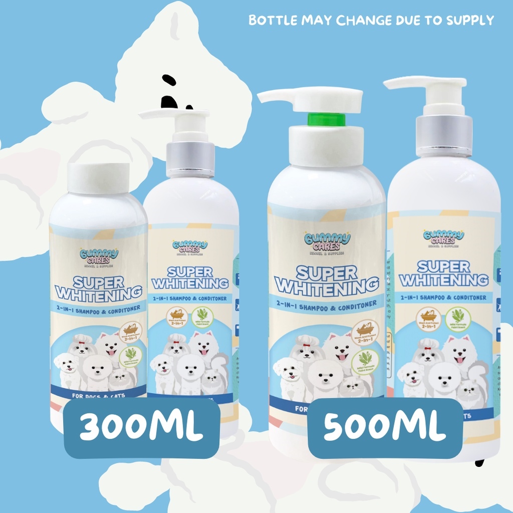Shampoo Conditioner BICHON POODLE MALTESE WHITE 500ml GummyCares Pet